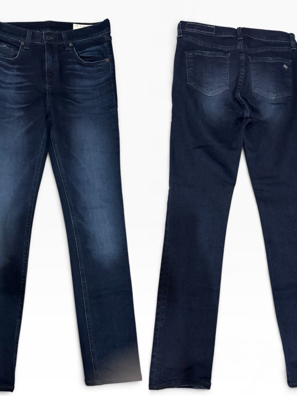 rag & bone Women's Jeans in Dark Blue Wash 10’ skinny